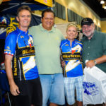 Iris & Butch (on the right) with BikeTexas' Robin and Fernando at Hotter 'N Hell in August
