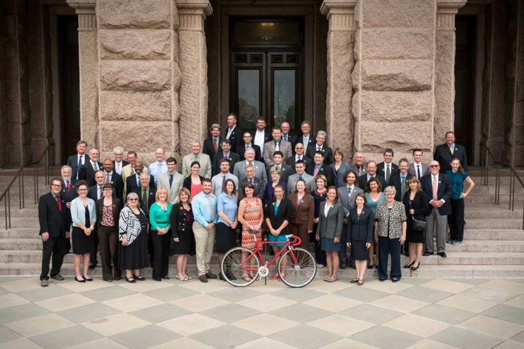 Cyclists in Suits  – Texas’ Bike Lobby Day