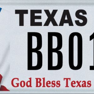 God Bless Texas Specialty License Plate